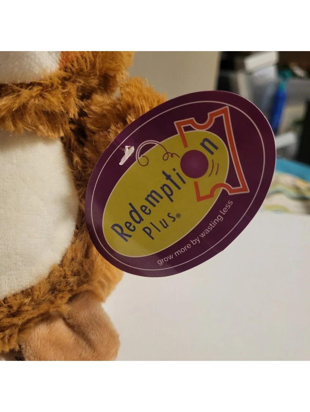 Redemption Plus Plush Sloth Stuffed Animal Toy Soft Brown and Cream
